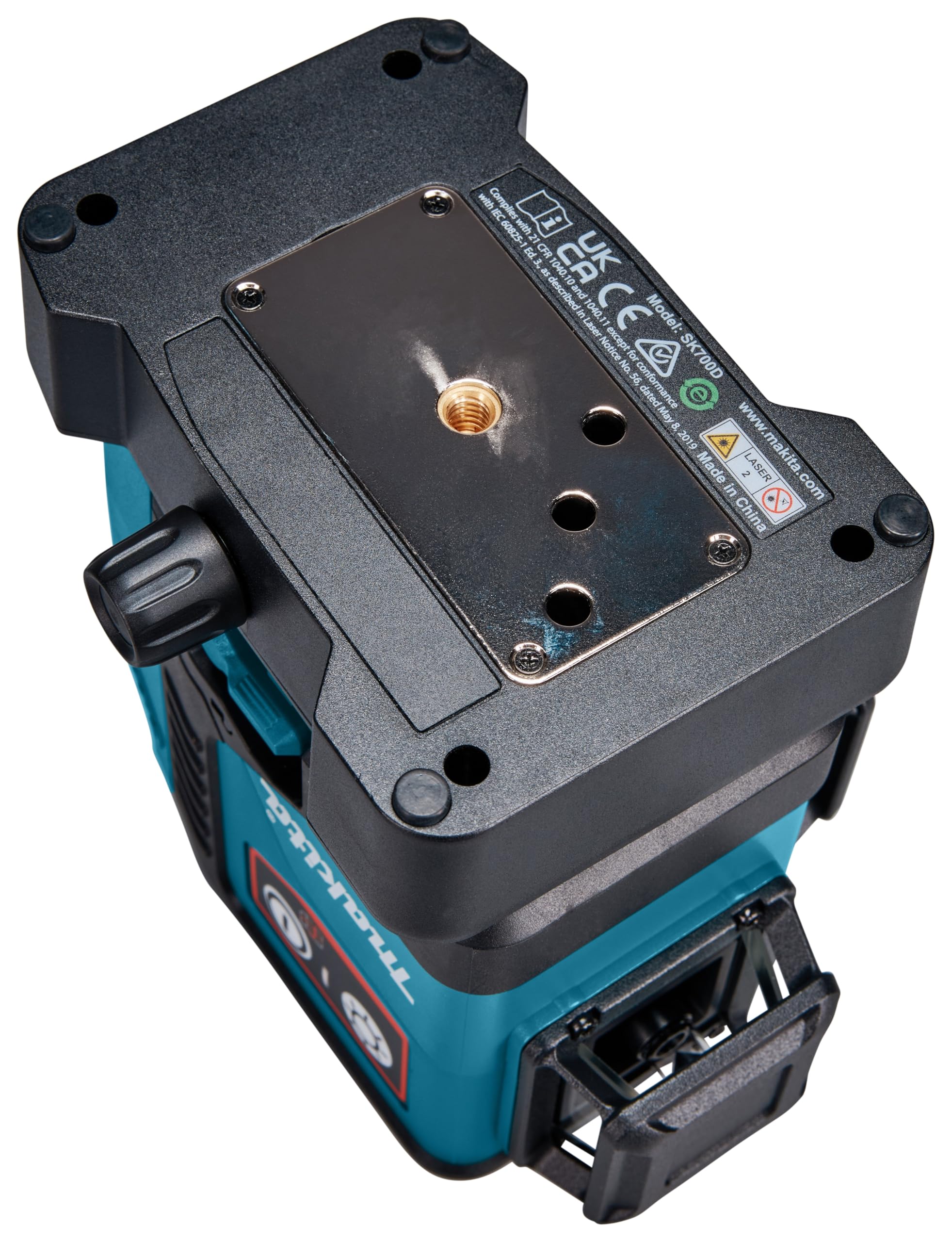 Makita SK700D 12V max CXT Lithium-Ion Cordless Self-Leveling 360° 3-Plane Red Laser, Class II, 635 nm, 2 mW, Tool Only