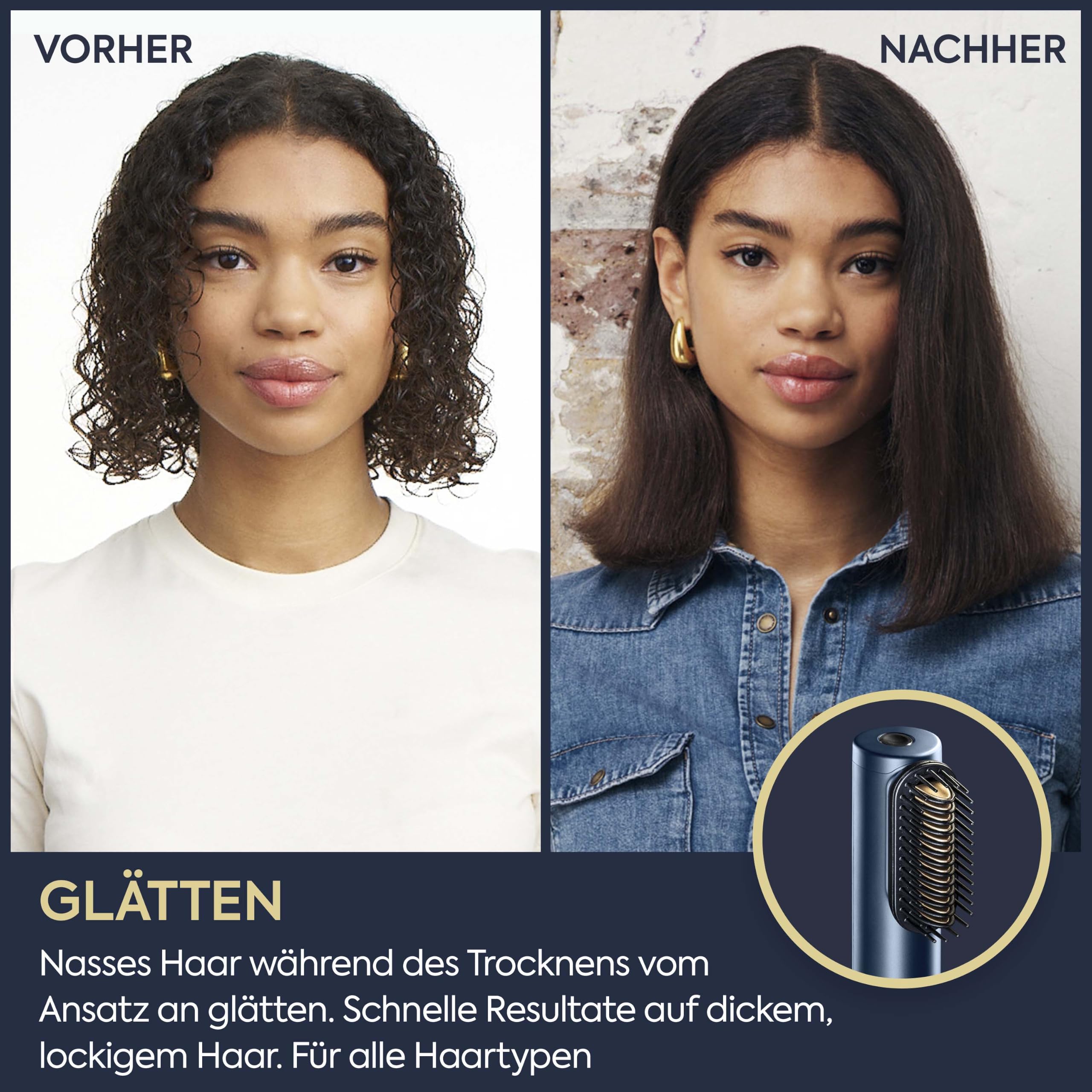 BaByliss Air Wand - Haartrockner, Glätteisen and Styler in einem, Wet to Dry, Anti-Frizz Ionen-Technologie, Ohne Hitzeschäden, AS6553E