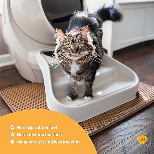Miniatura 2 de Whisker - Rampa para gatos de 3 litterrobot, ajuste personalizado para Litter-Robot 3, reduce el seguimiento, adecuada para gatos pequeños y