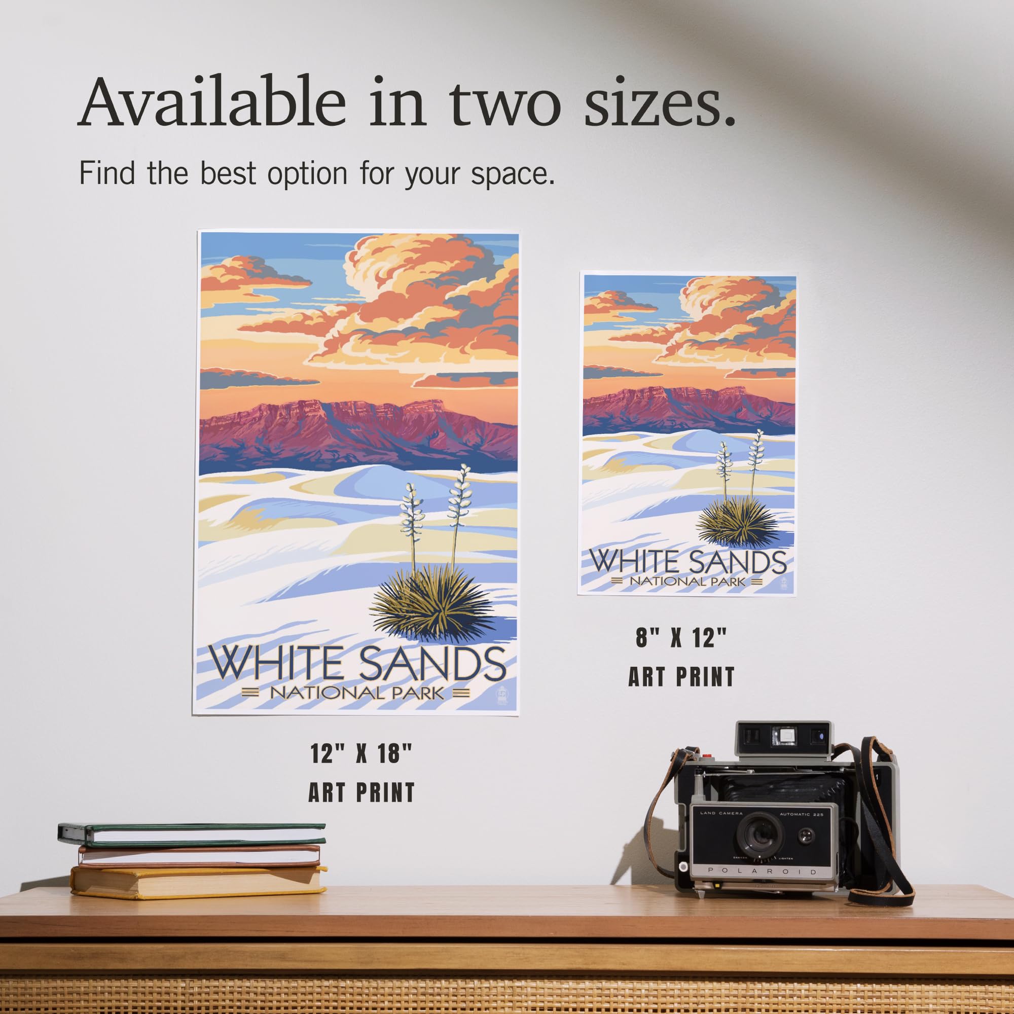 Amazon.com: Lantern Press White Sands National Park Art Print