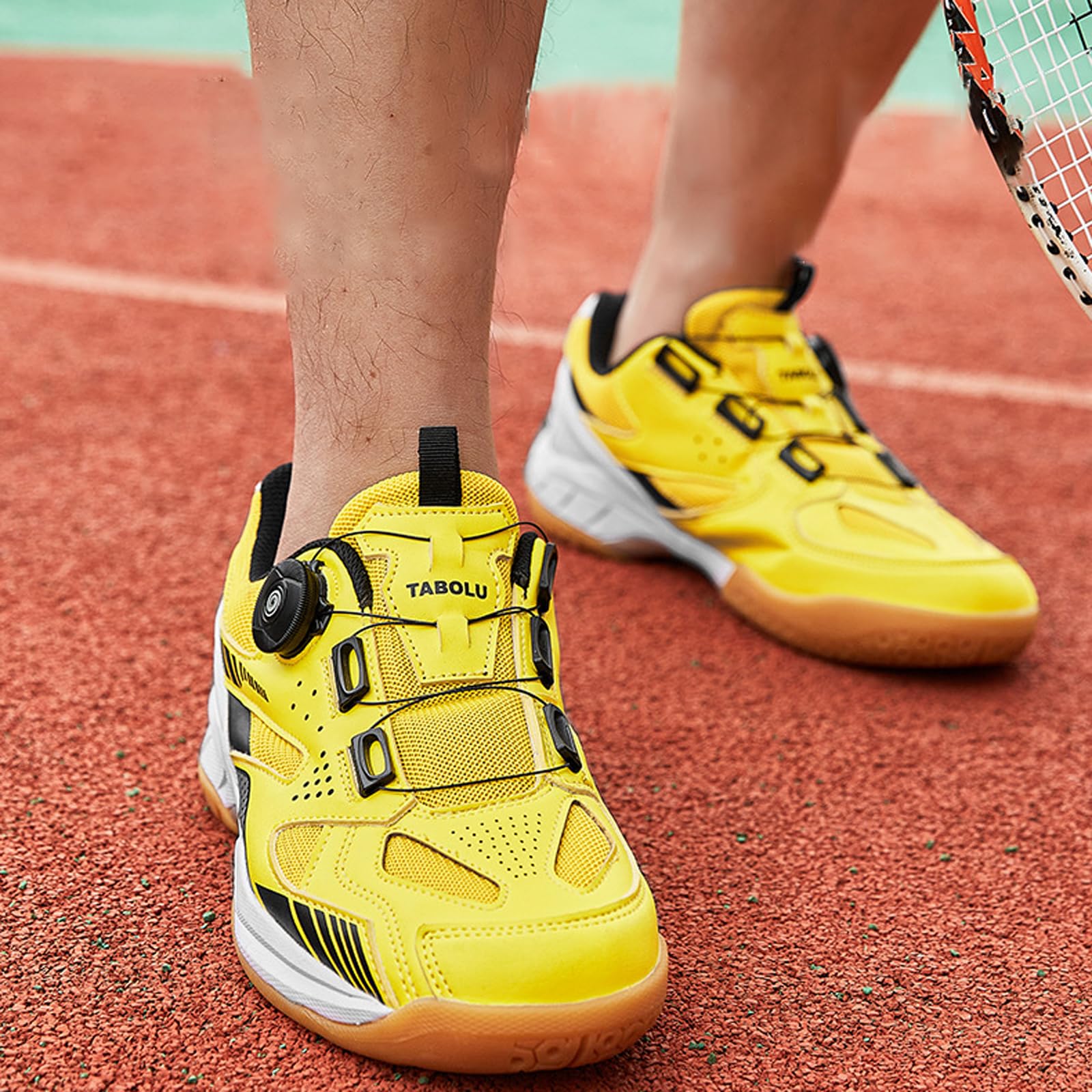 Zapatos de Tenis de Mesa,Zapatos de bádminton,Antideslizante Zapatos de Tenis de Mesa,Zapatillas Ligeras de bádminton,Transpirable,Suaves,Antideslizante,mojadura,para Interior,Exterior