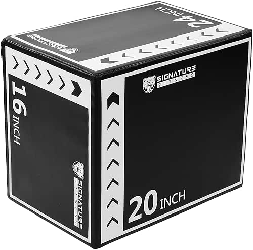 Fitvids Plyo Box, 3-in-1 Foam Plyometric Jump Box, Box Jump
