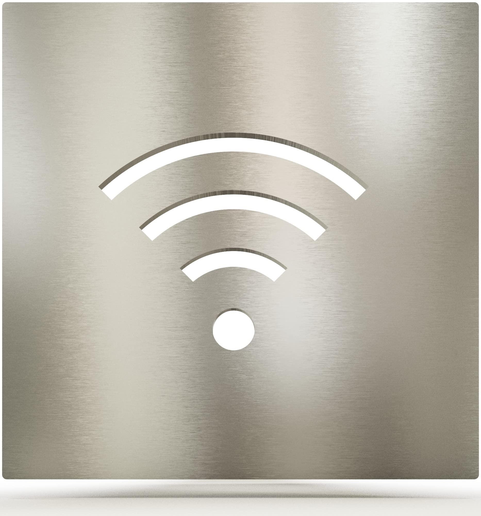 Stainless Steel "WIFI" Pictogram - Self Adhesive - Sign Design - H.02.E