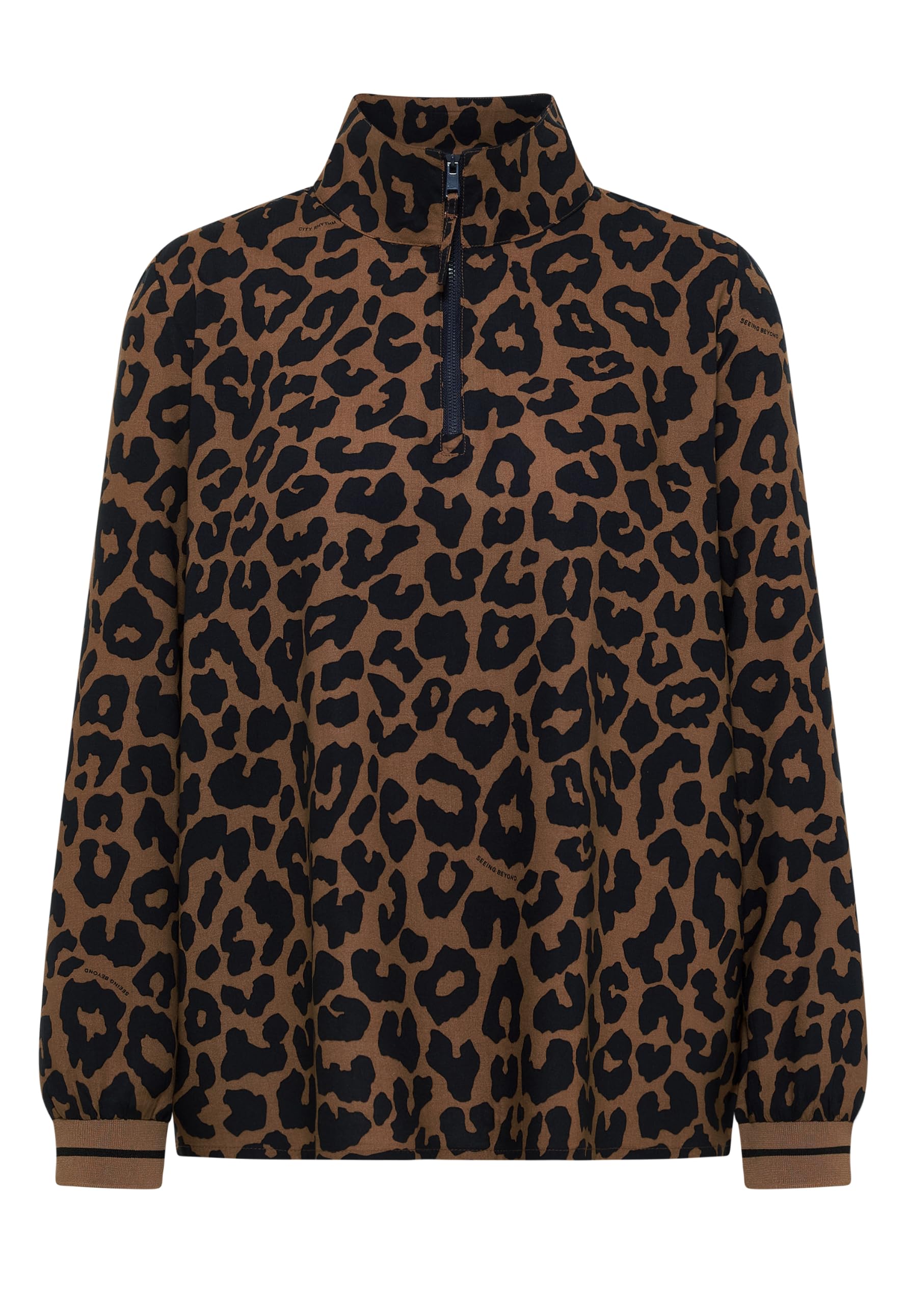 Cecil Bluse mit Stehkragen und Zipper