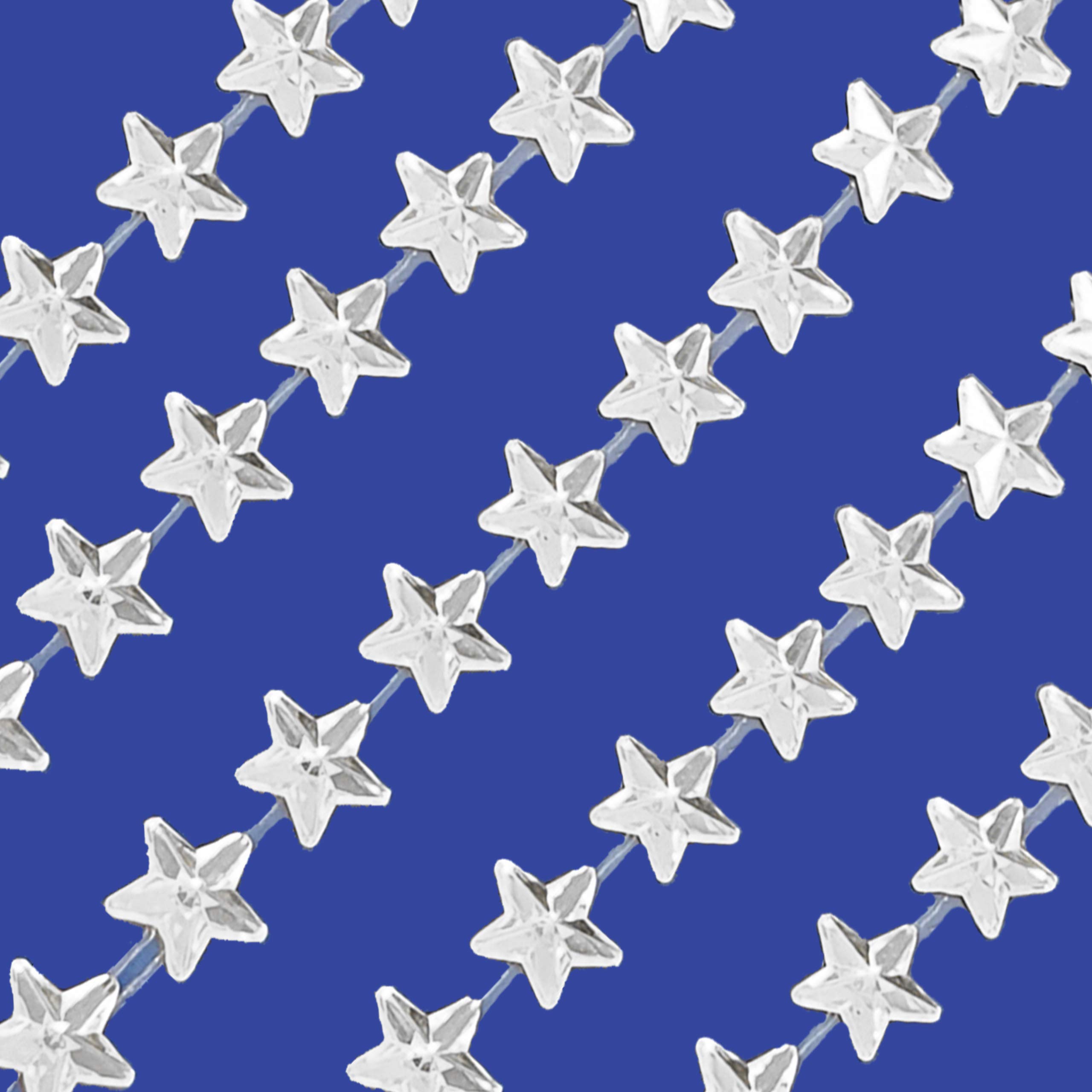 Pebble Eleven Silver Self Adhesive Sticker Sheet – Assorted Designs (80Pcs Stars 5Mm)