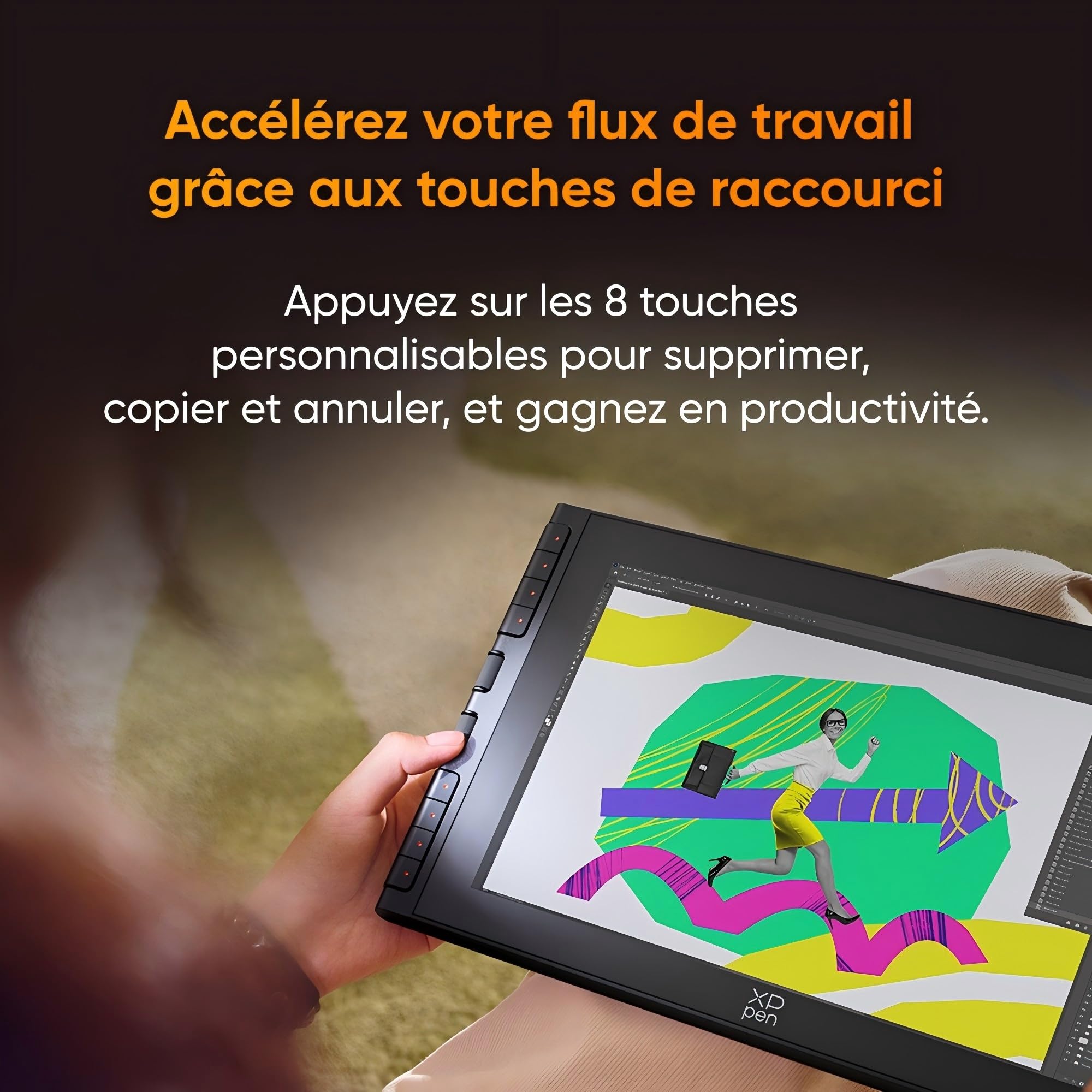 XPPen Artist 12 3rd (Édition 2025) Tablette Graphique Dessin avec Écran 12 Pouces, X4 Stylet Précis, 2 Molettes X-Dial, 8 Raccourcis, Support Fourni, Parfait pour Les Créatifs Nomades
