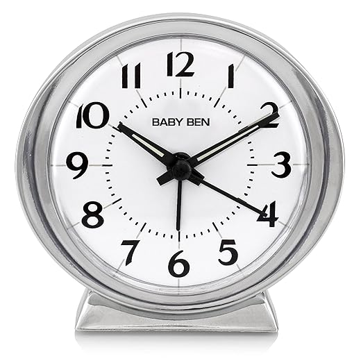 Westclox Classic Baby Ben Alarm Clock Authentic 1964 Design, Reliable Beep White Alarm Clock review