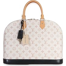 Pre-Loved Dune Monogram Canvas Alma GM, Beige, Black, White
