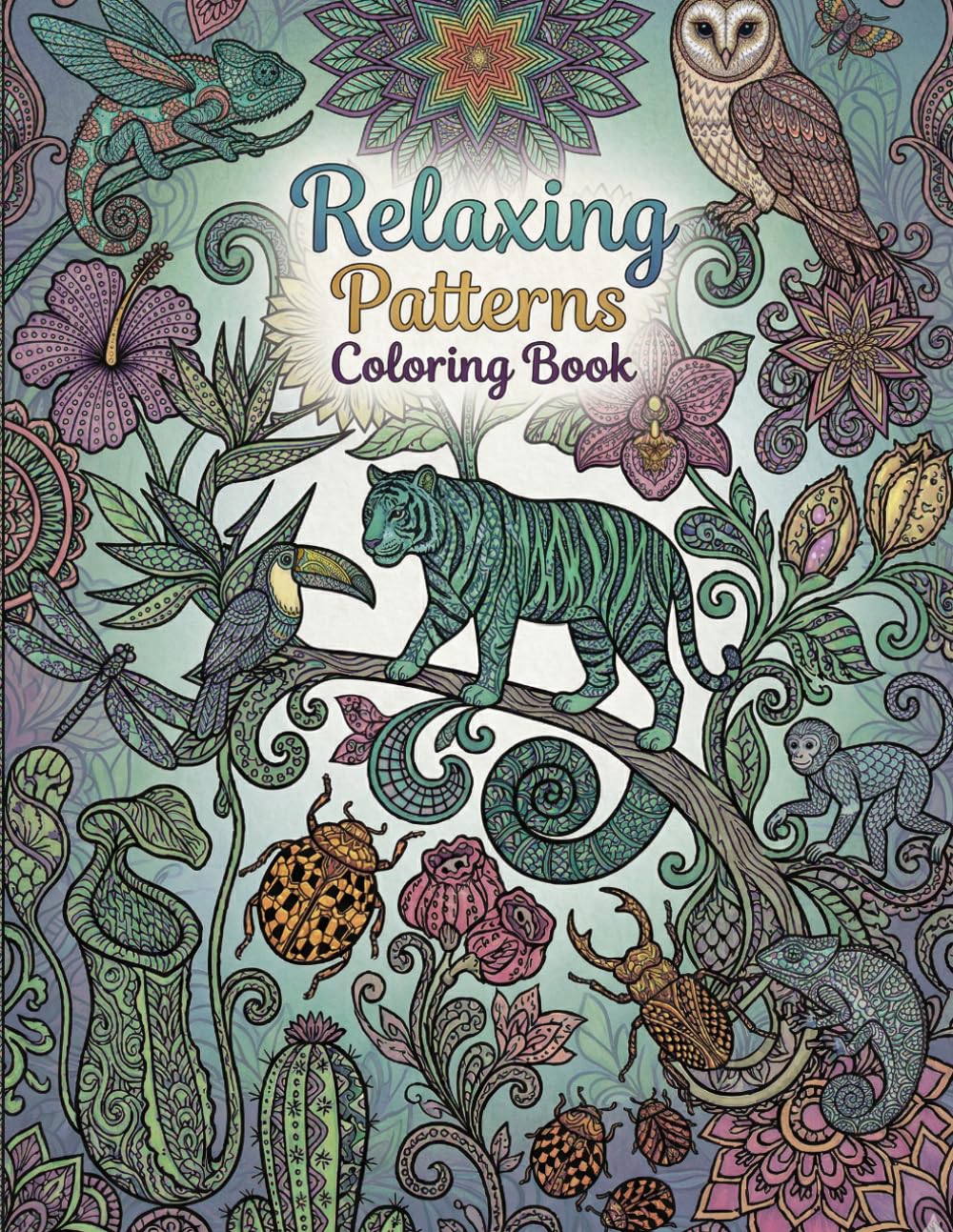 Relaxing Patterns Coloring Book: A Dazzling Coloring Book With Stress Relief Patterns, For Kids, Teens & Adults, Beautiful And Cozy Pictures, Perfect ... Beautiful Ilustrations, Relaxing And Easy