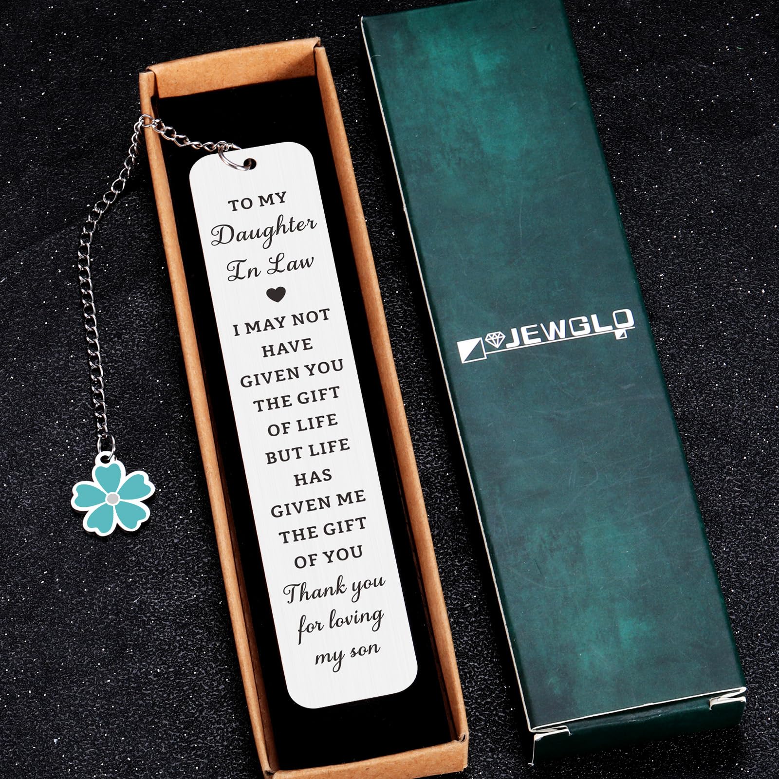 Daughter in Law Gifts from Mother in Law - Mothers Day Gifts for Daughter in Laws Birthday Future Daughters in Laws Gift for Mothers Day Birthday Wedding Anniversary, Bookmark for Book Lover Women