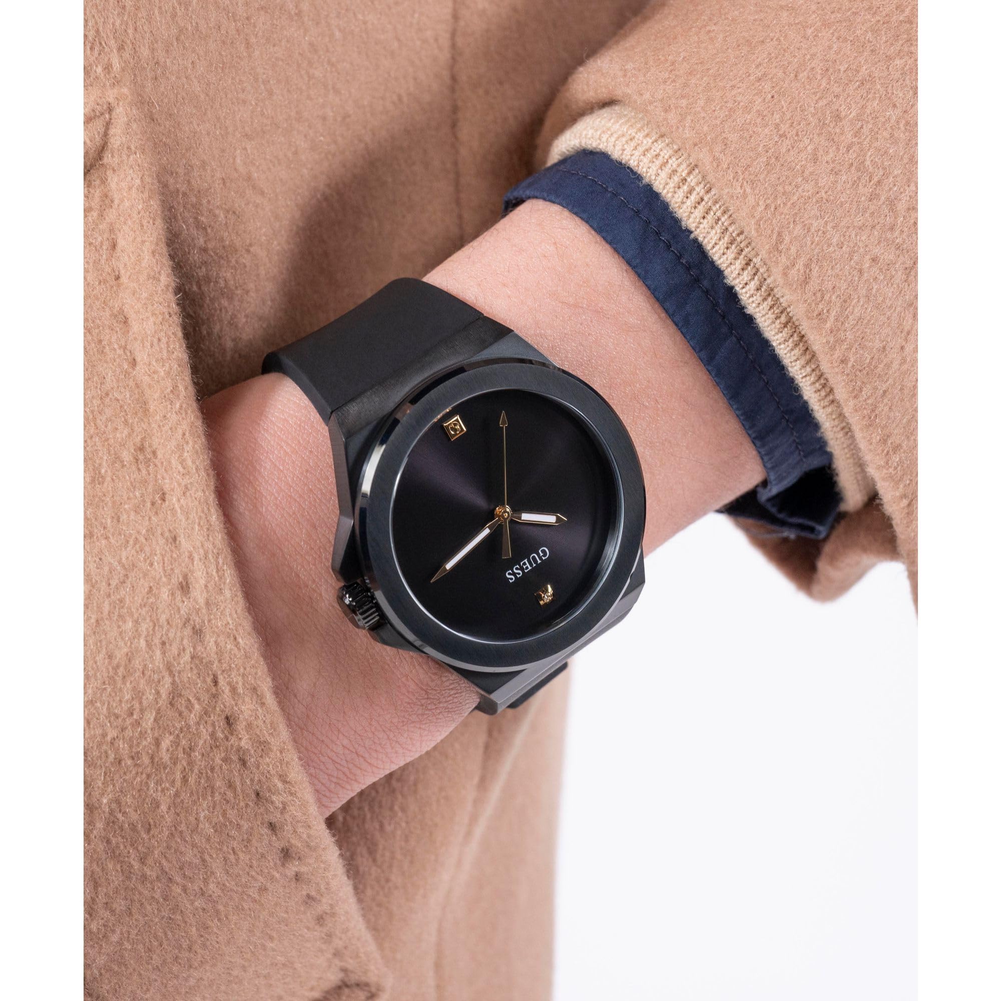 GUESS Reloj Casual GW0790G2, Negro, Correa