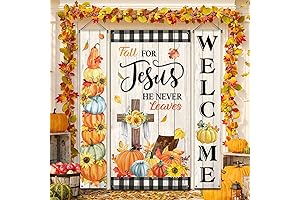 Capoda Fall for Jesus Banner 3 Pcs Thanksgiving Pumpkin Porch Sign Fall...