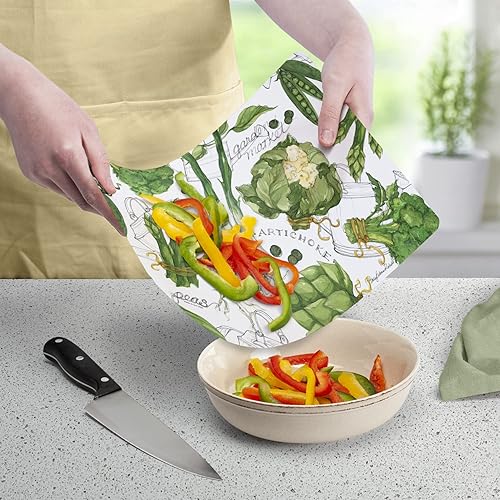 Miniatura 4 de Cut N Funnel Garden Greeneryverde lima paquete de 2 alfombrillas de plástico flexible de diseño con alfombrilla flexible sólida a juego de 15 x 115