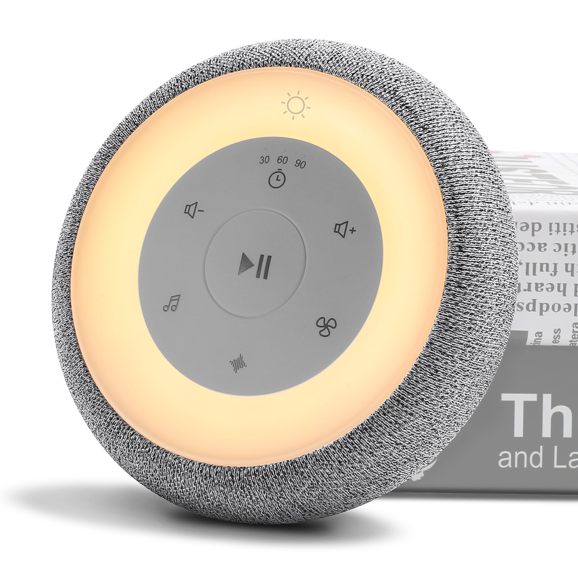 Portable White Noise Machine for Baby and Adults, 28 Soothing Sounds, 32 Adjustable Volume, Baby Night Light, Auto-Off Timer, Memory Function, Ideal for Home, Nursery, Travel