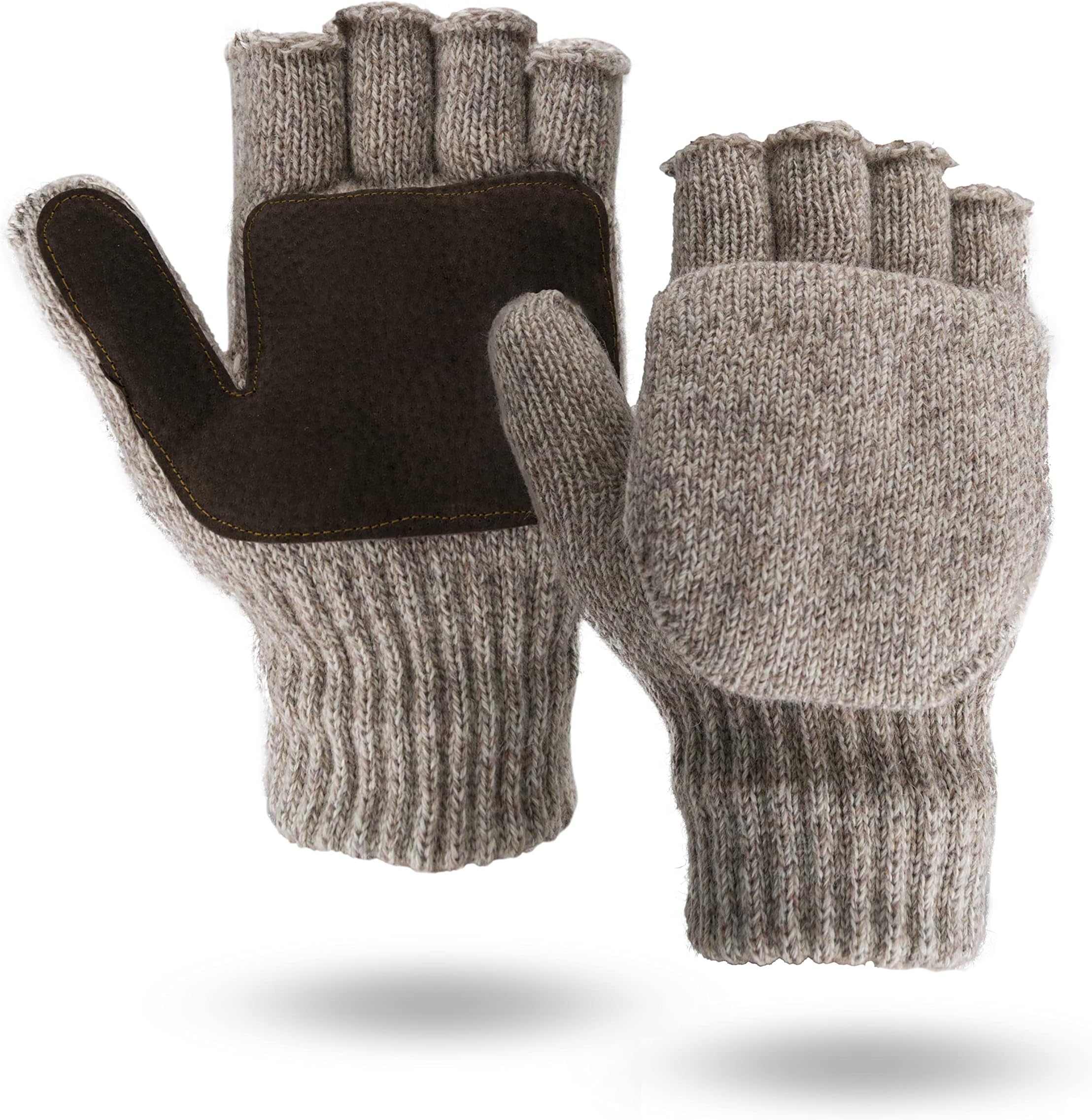 360 Rag Wool Glomitt Flip Mitten 3M Thinsulate Lined Tan