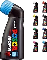 Vista 9 de Rotuladores multicolor Posca, rotuladores de pintura Mop'R Posca con punta redonda XXL de 3-19 mm para cualquier superficie, fórmula no tóxica Azul