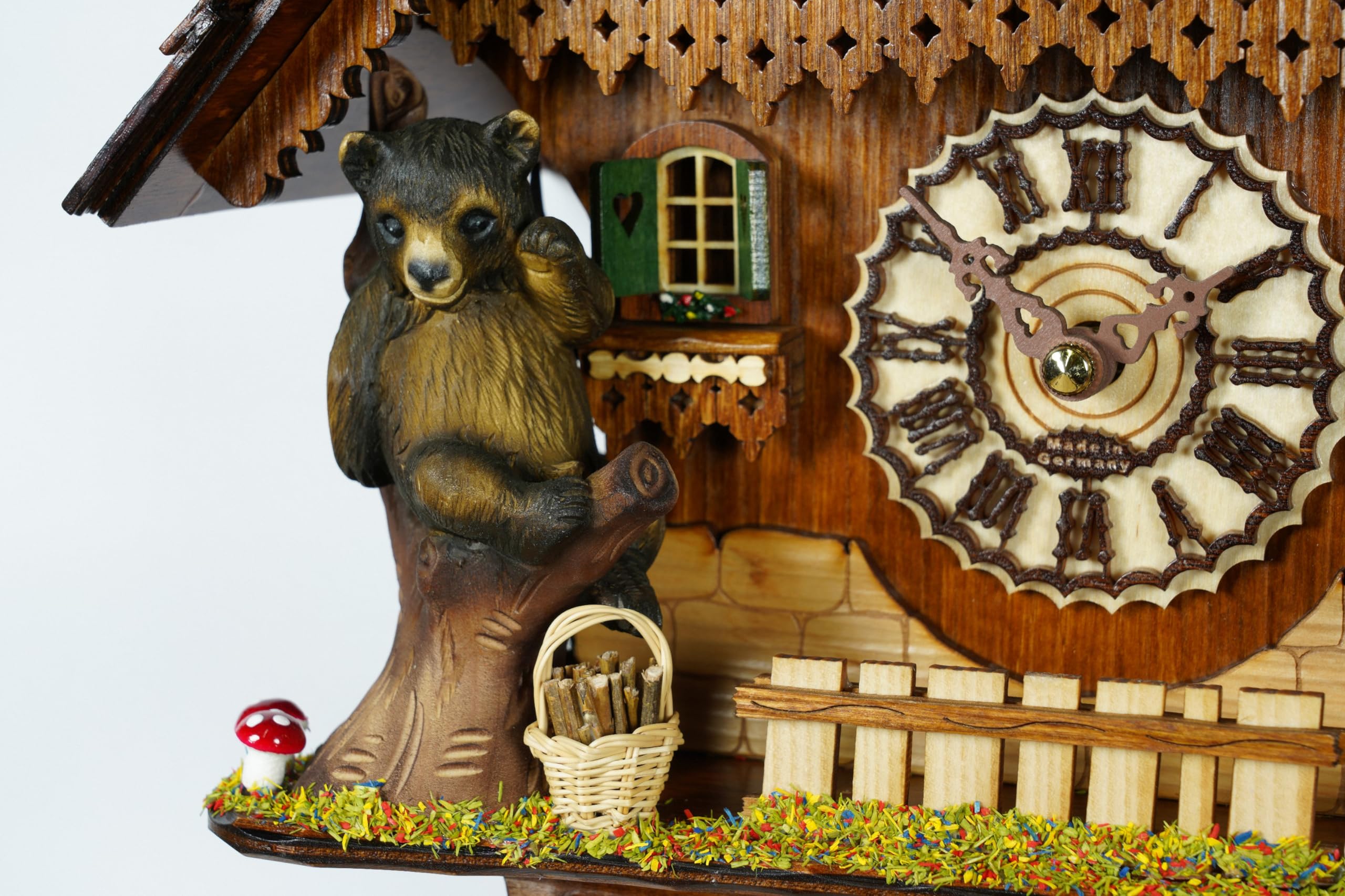 Trenkle Quartz Cuckoo Clock Black Forest House with Music