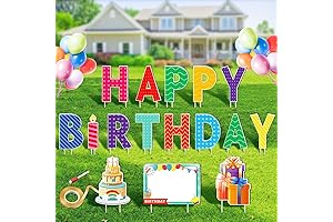 Remiawy Jumbo Yard Sign Happy Birthday