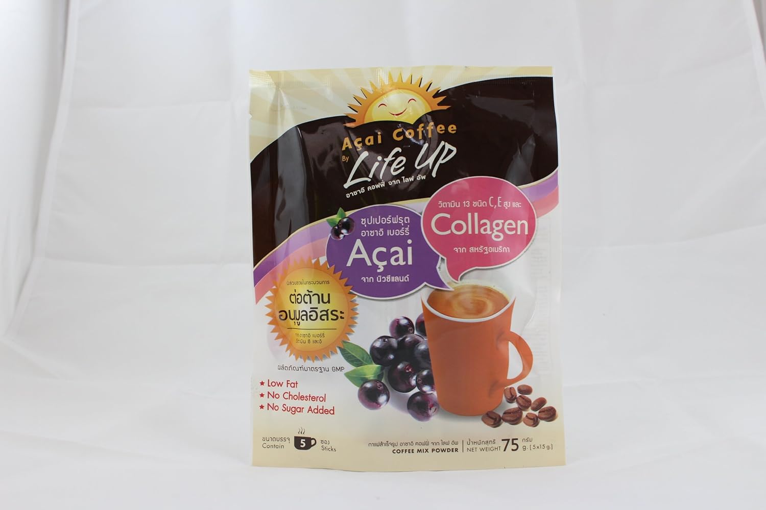 Acai Coffee Instant Mix Powder 2.65 Oz(5 Sticks X .53 Oz