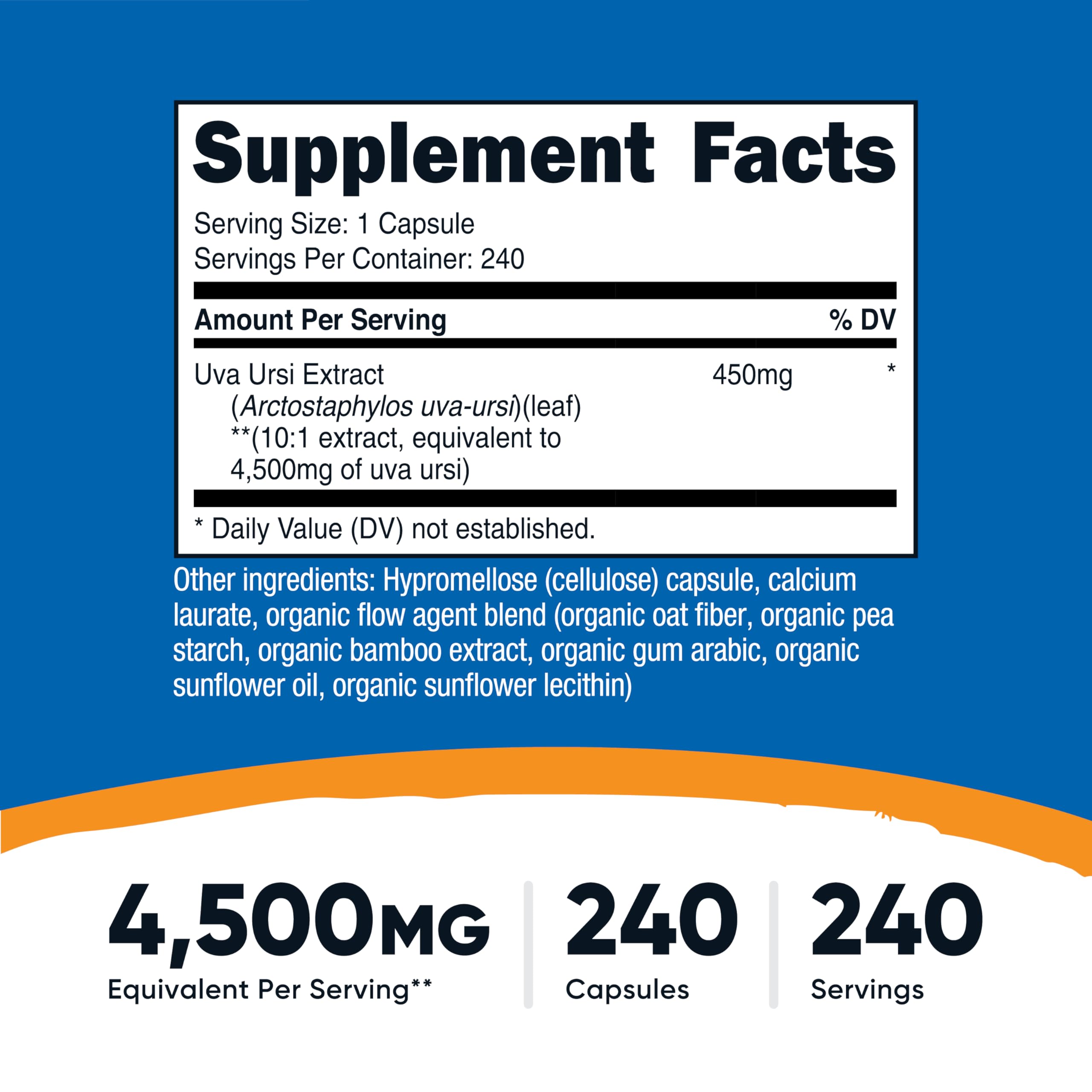 Nutricost Uva Ursi Extract 240 Capsules for 240 Servings Per Bottle — Amazon image 2
