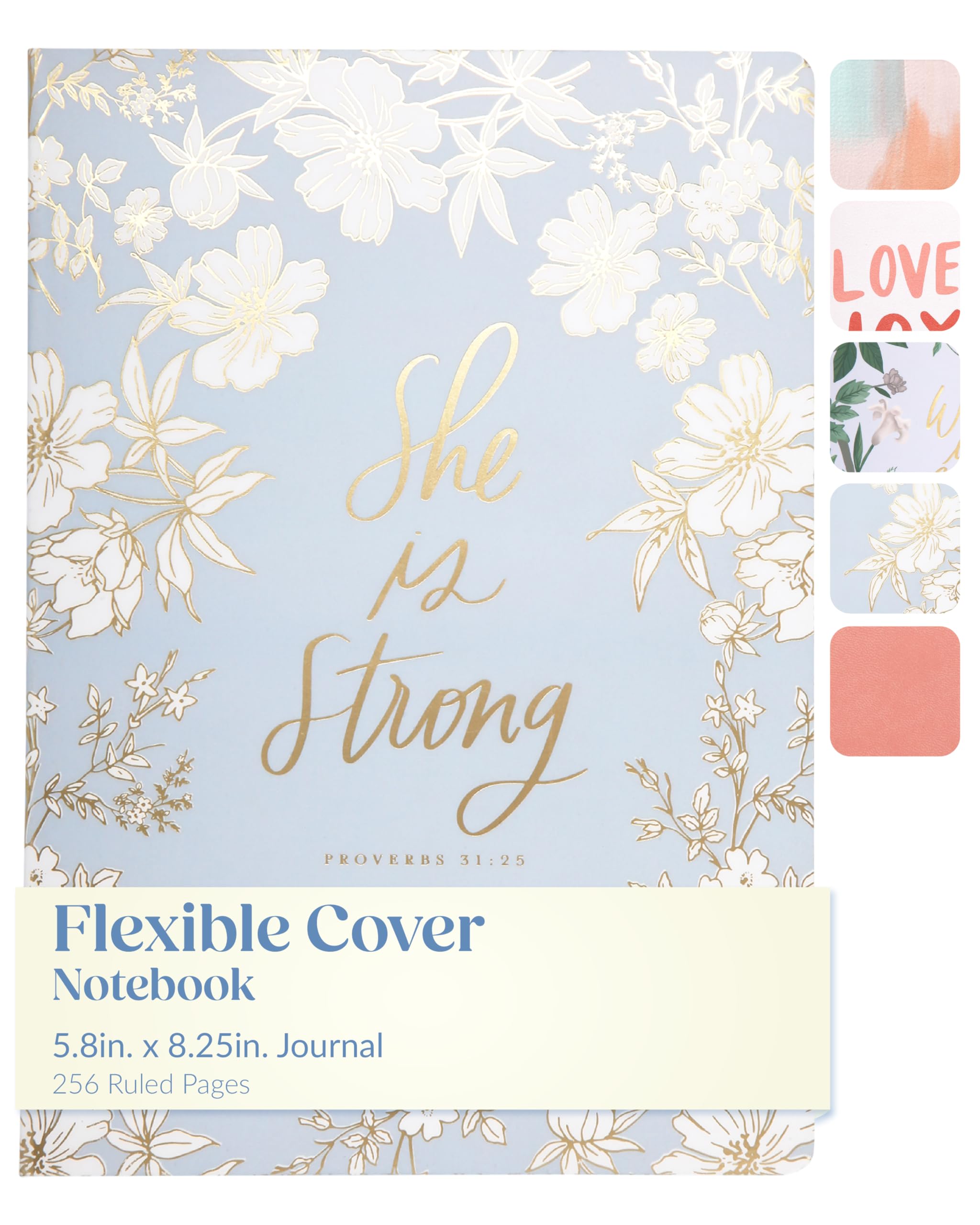 Eccolo Wallpaper Lined Journal – 256 Ruled Pages with Gilded Edges, Durable Covers, Lay-Flat Sewn Binding, Portable Size for Notebook Journaling & Note-Taking, 8.25 x 5.8 Inches