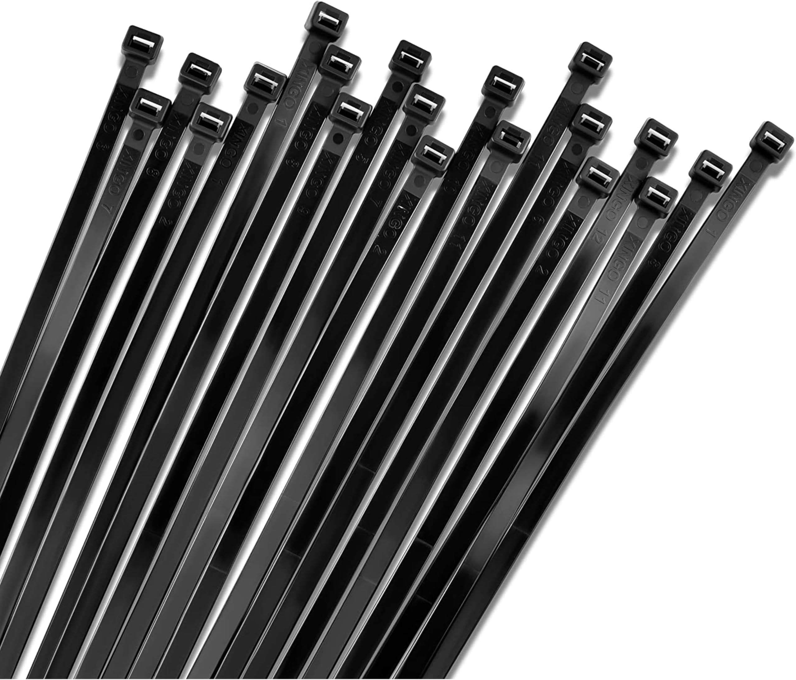 Bolt Dropper 11" Black Cable Ties, 1000 Pack, 50 lbs Tensile Strength - Heavy...