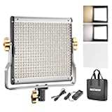 Dimmable Bi-Color LED with U Bracket Professional Video Light for Studio, YouTube Outdoor Video Photography Lighting Kit, Durable Metal Frame, 480 LED Beads, 3200-5600K, CRI 96+