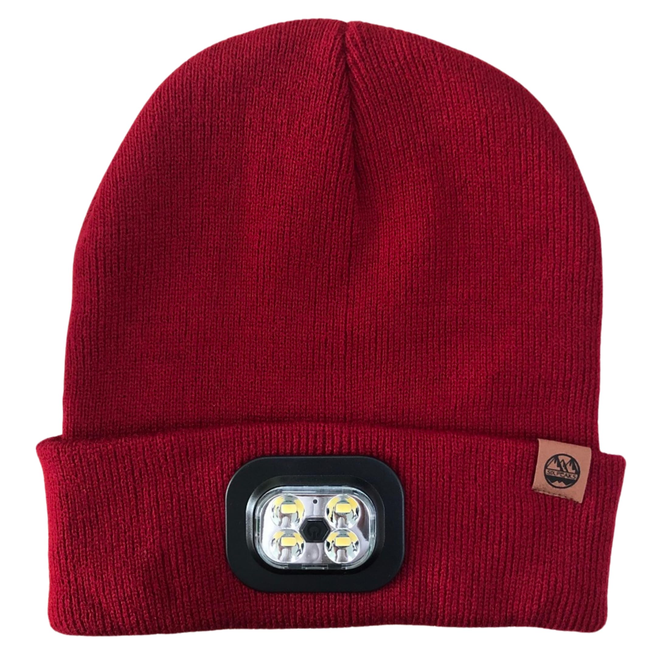 Six Peaks Red Led Lighted Beanie Hat (Product Colour: Wine )