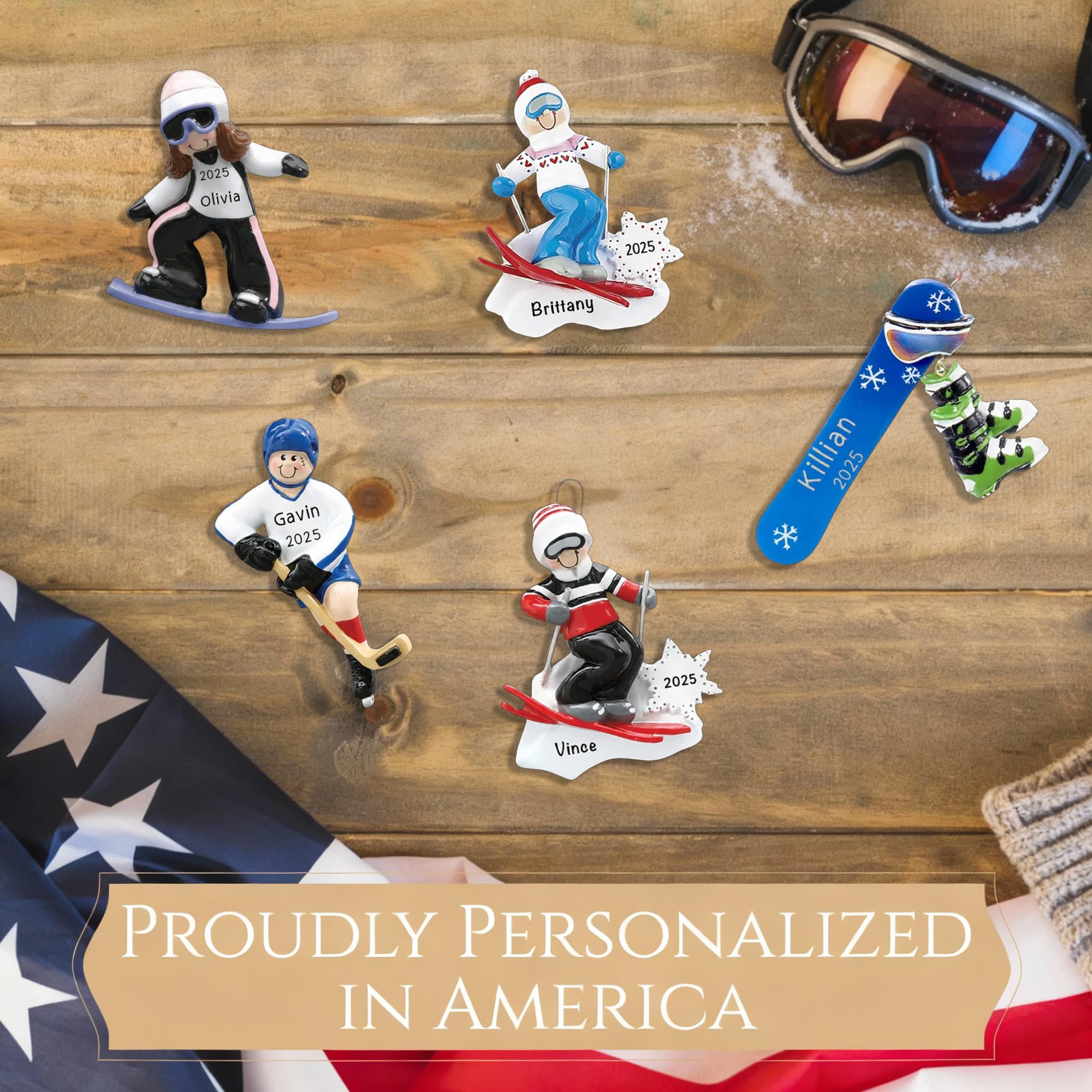 Amazon.com: Personalized Snowboarder Ornament 2025 | Free 24h