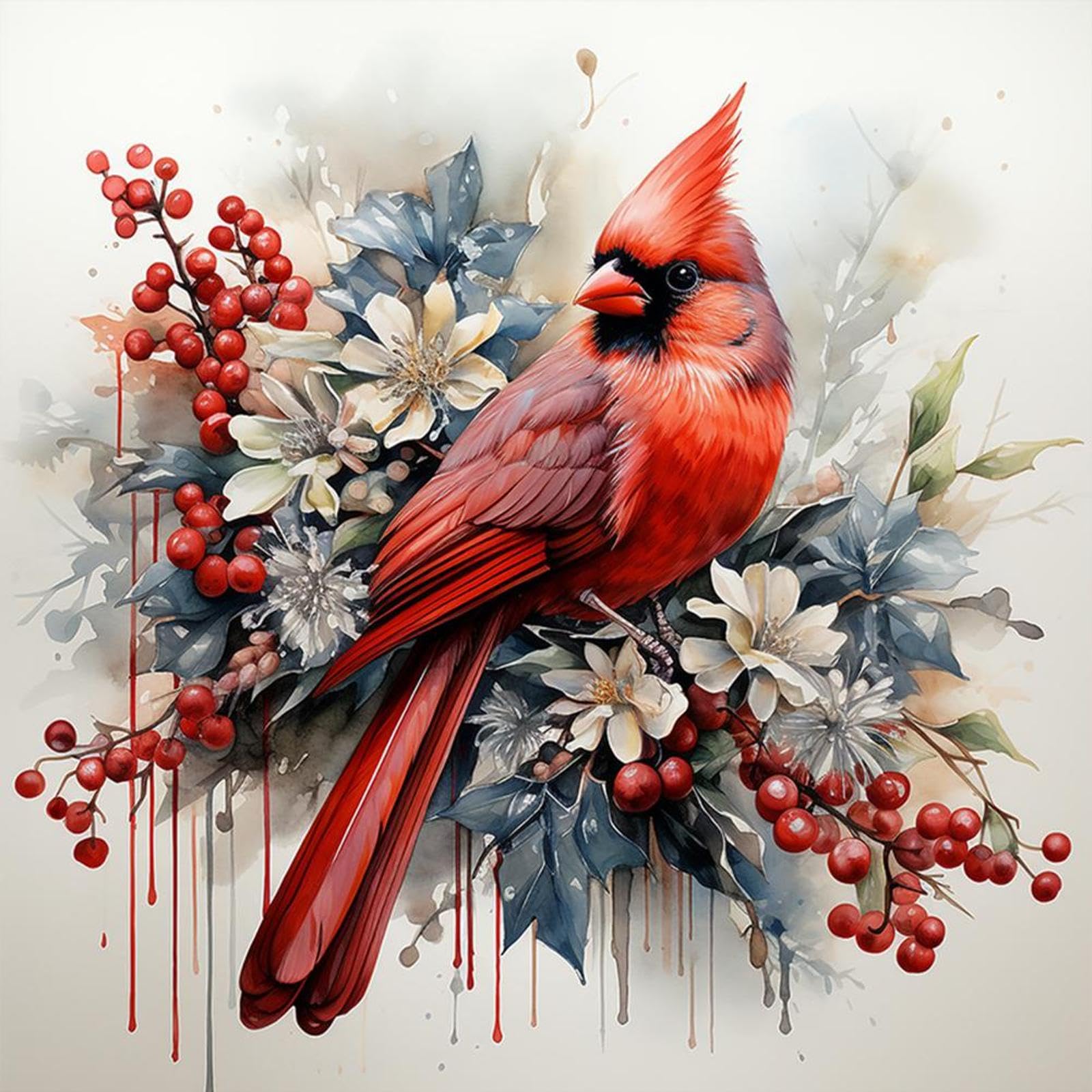 Multicolor Cardinal Full 11Ct Embroidery Kit 3 Strands Cross Stitch Arts & Crafts For