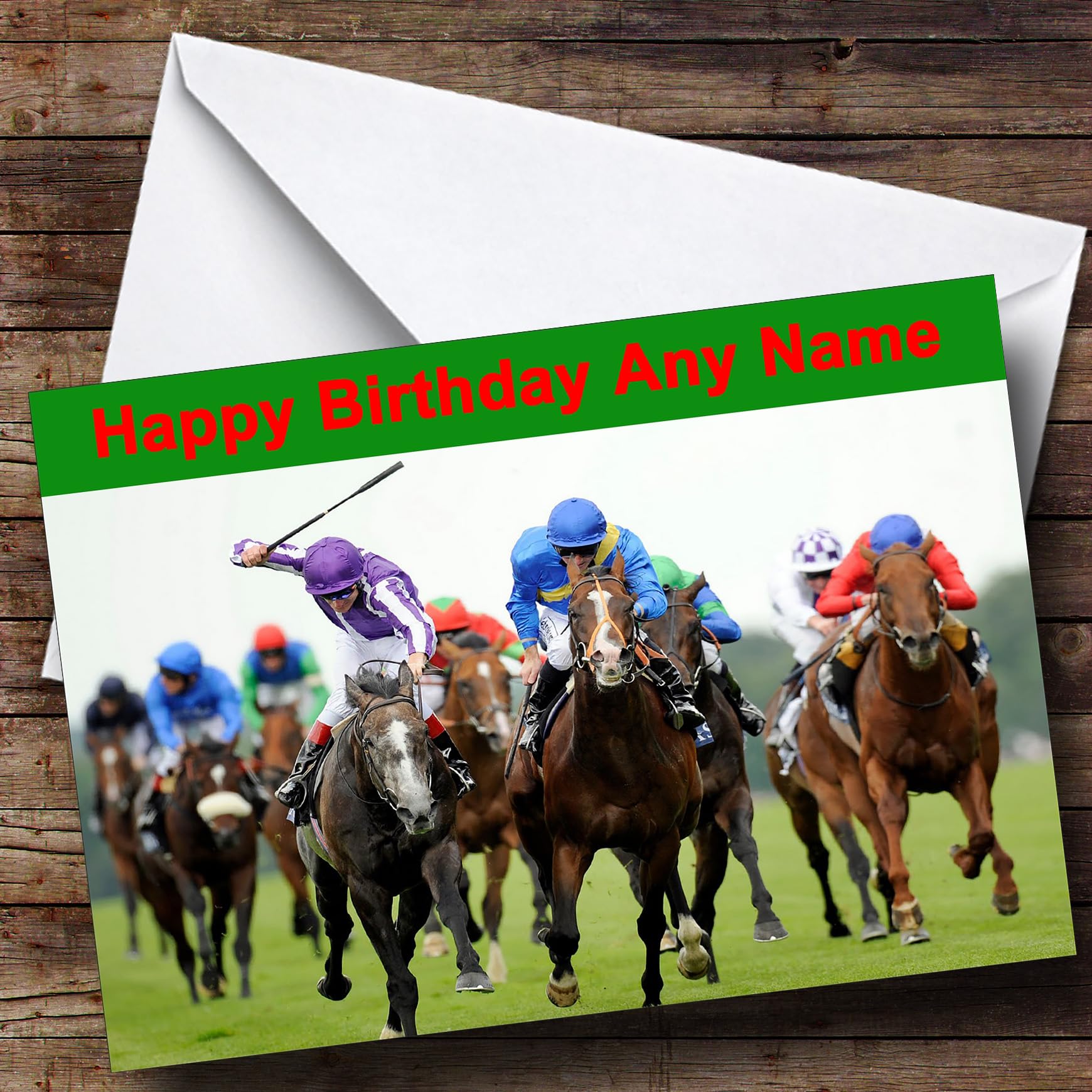 Horse Racing Personalised Birthday Card | Birthday Card | Sports, Hobbies & Interests Card