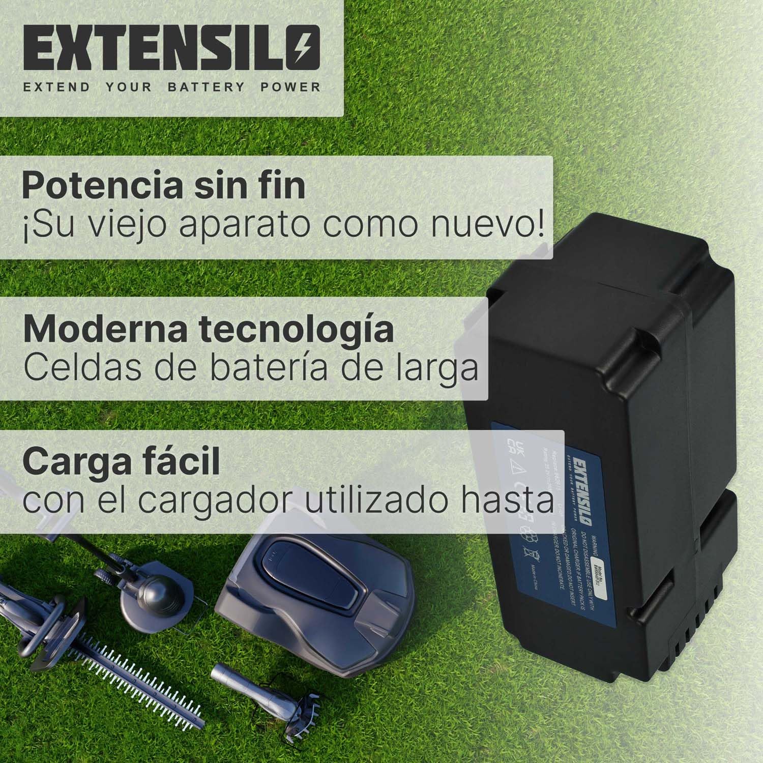 Batería Compatible con Yard Force SA500ECO