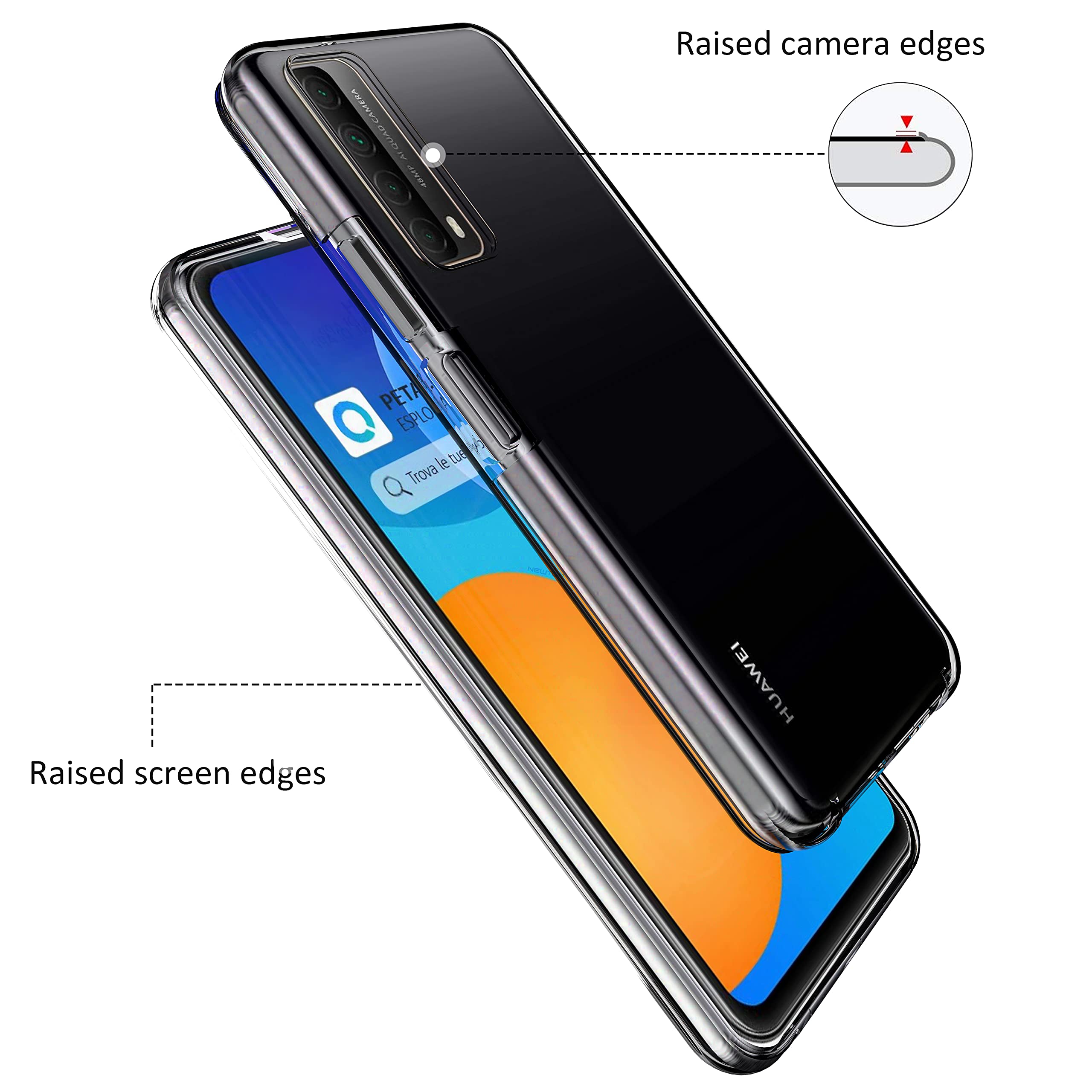 Custodia Trasparente Per Tutto Il Corpo 360 Per Huawei P Smart 2021 PPA-LX2 P Smart Z S PC Doppia Cover In Silicone Per Huawei P Smart Pro 2019 Coque - Foto 7