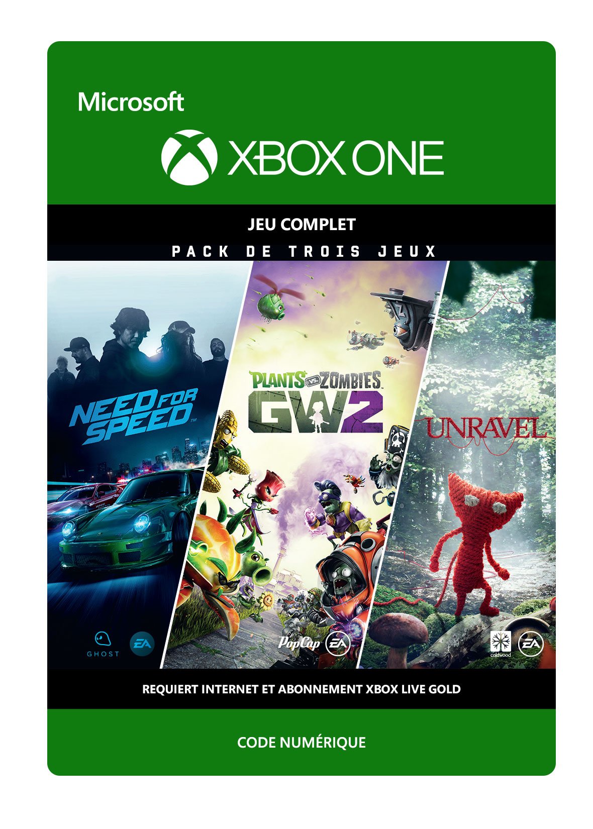 EA Family Bundle Xbox One évitez les rayures avec ce code de jeu