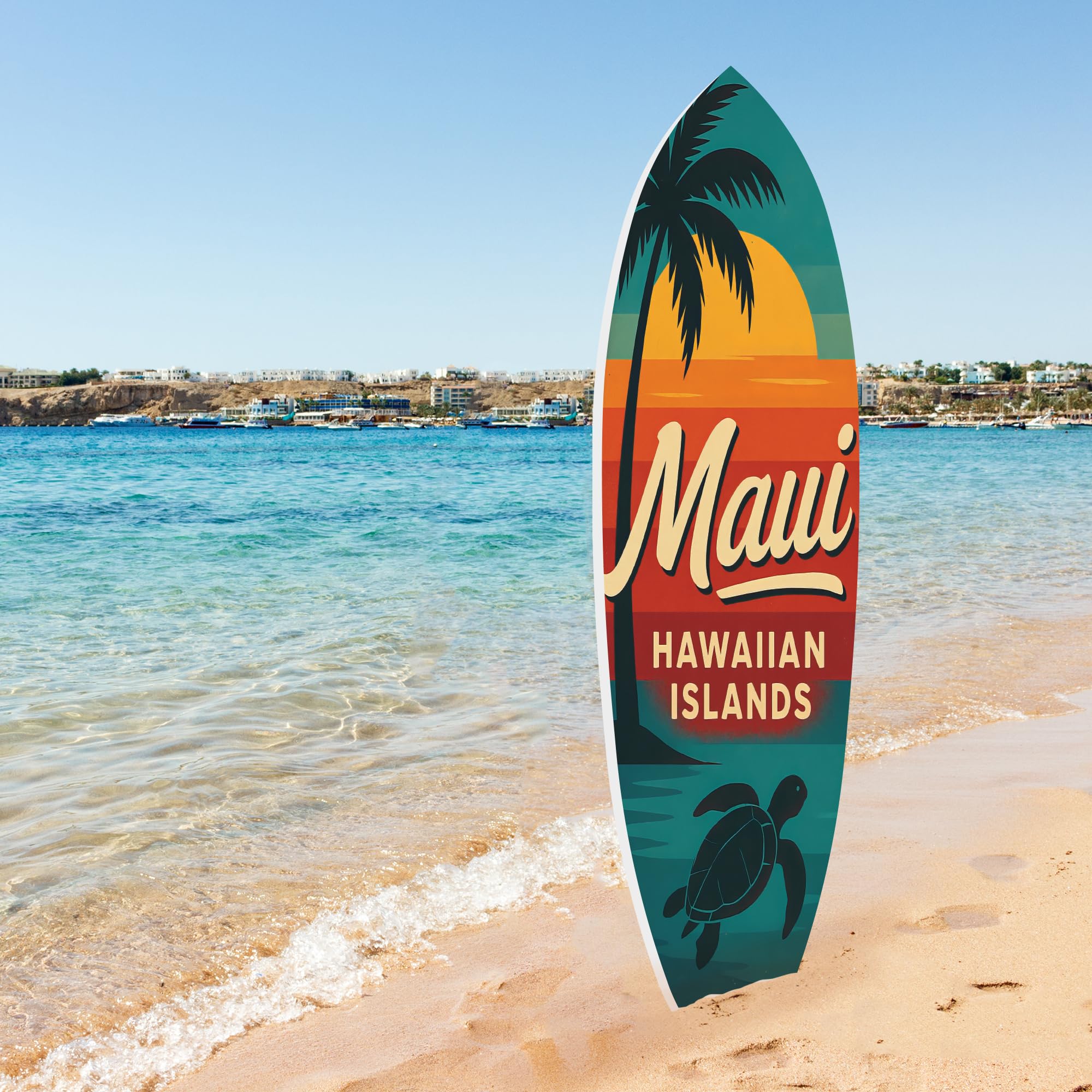 Amazon.com : JennyGems Outdoor Surfboard Wall Art - Maui Hawaiian
