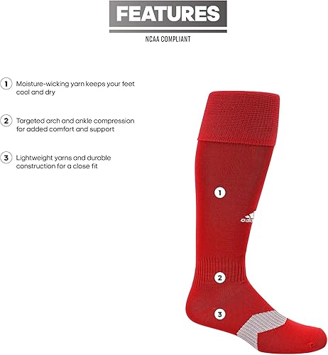 Miniatura 8 de adidas Metro IV - Calcetines unisex arriba de la pantorrilla para fútbol soccer 1 par