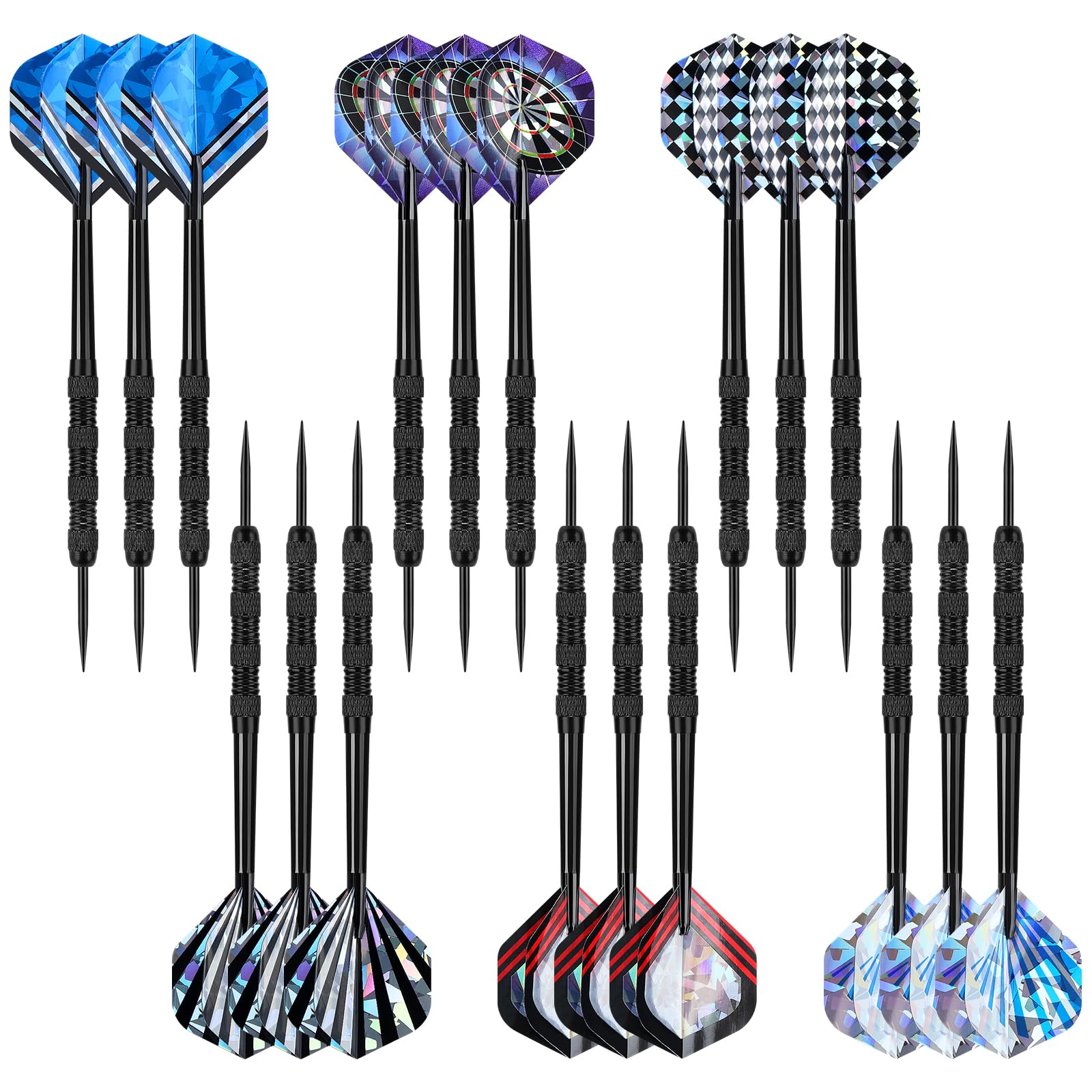 Accmor Metal Tip Darts, Steel Tip Darts, 14 Grams Professional Metal Darts, Darts Metal Tip Set, Metal Darts for Dartboard