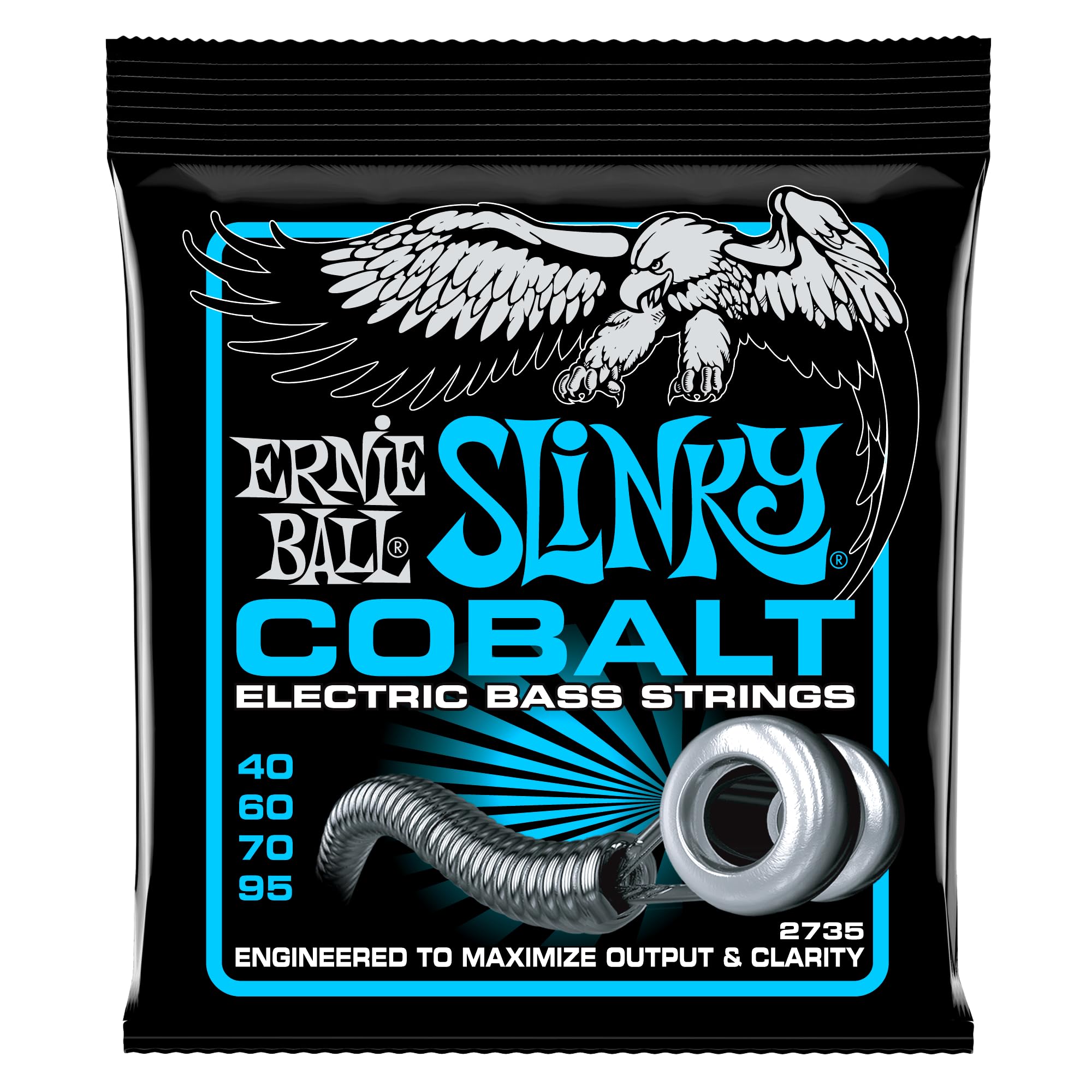 Corde Per Basso Ernie Ball Power Slinky Cobalt - Diametro 55-110 | Aumento Bassi E Armoniche - Foto 4