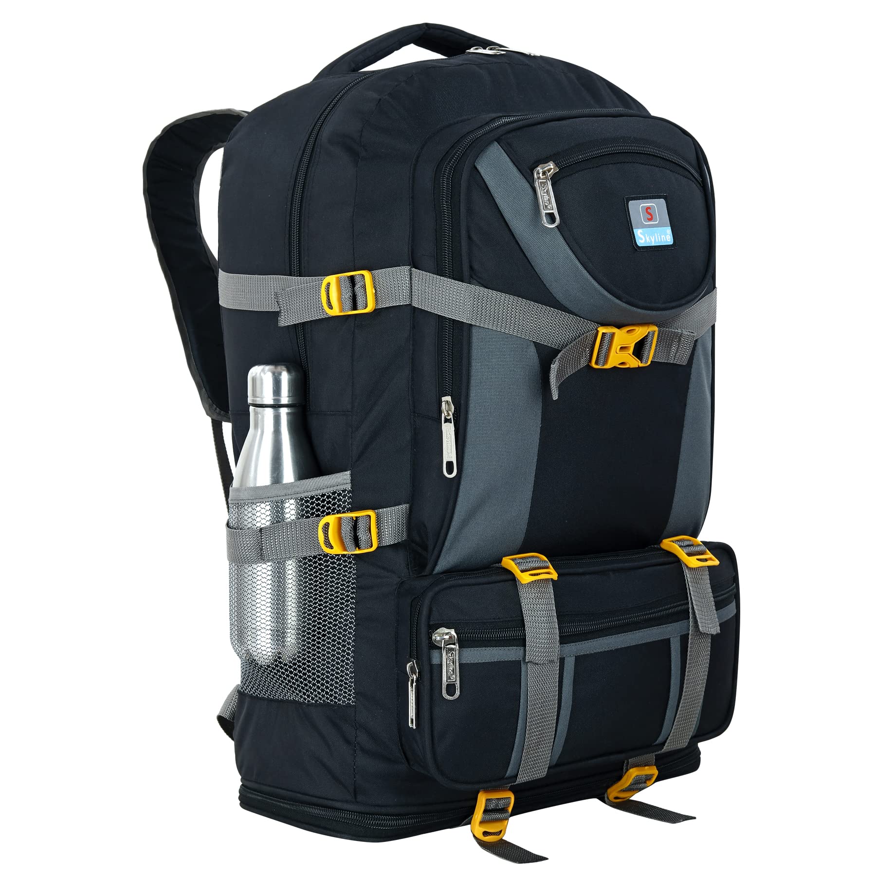 Skyline 65L TREKKING HIKING TRAVEL BAG PACK WATERPROOF OUTDOOR BAG FOR MEN AND WOMEN-image-0