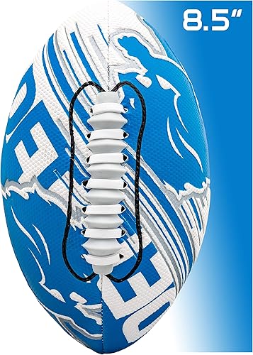 Miniatura 6 de Franklin Sports - Balones de fútbol americano juveniles de todos los equipos de la NFL, juego de balón infantil pequeño de 8.5 pulgadas + inflador,