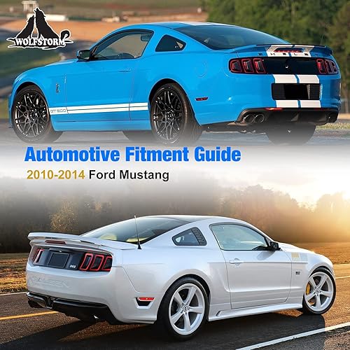 Miniatura 6 de WOLFSTORM Luz trasera LED para Ford Mustang 2010 2011 2012 2013 2014 con diseño dinámico de luz de giro de funcionamiento, montaje de repuesto de