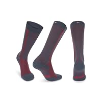 DANISH ENDURANCE Calze Compressione Graduata 21-26mmHg, Grigio/Rosso