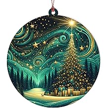 Christmas Ornament 2026, Northern Lights Ornament, Starry Night Beautiful Christmas Ornaments, Starry Night Gifts, Xmas Tree Decorations, Gift for Coworker, Friends, Family, Secret Santa Gift