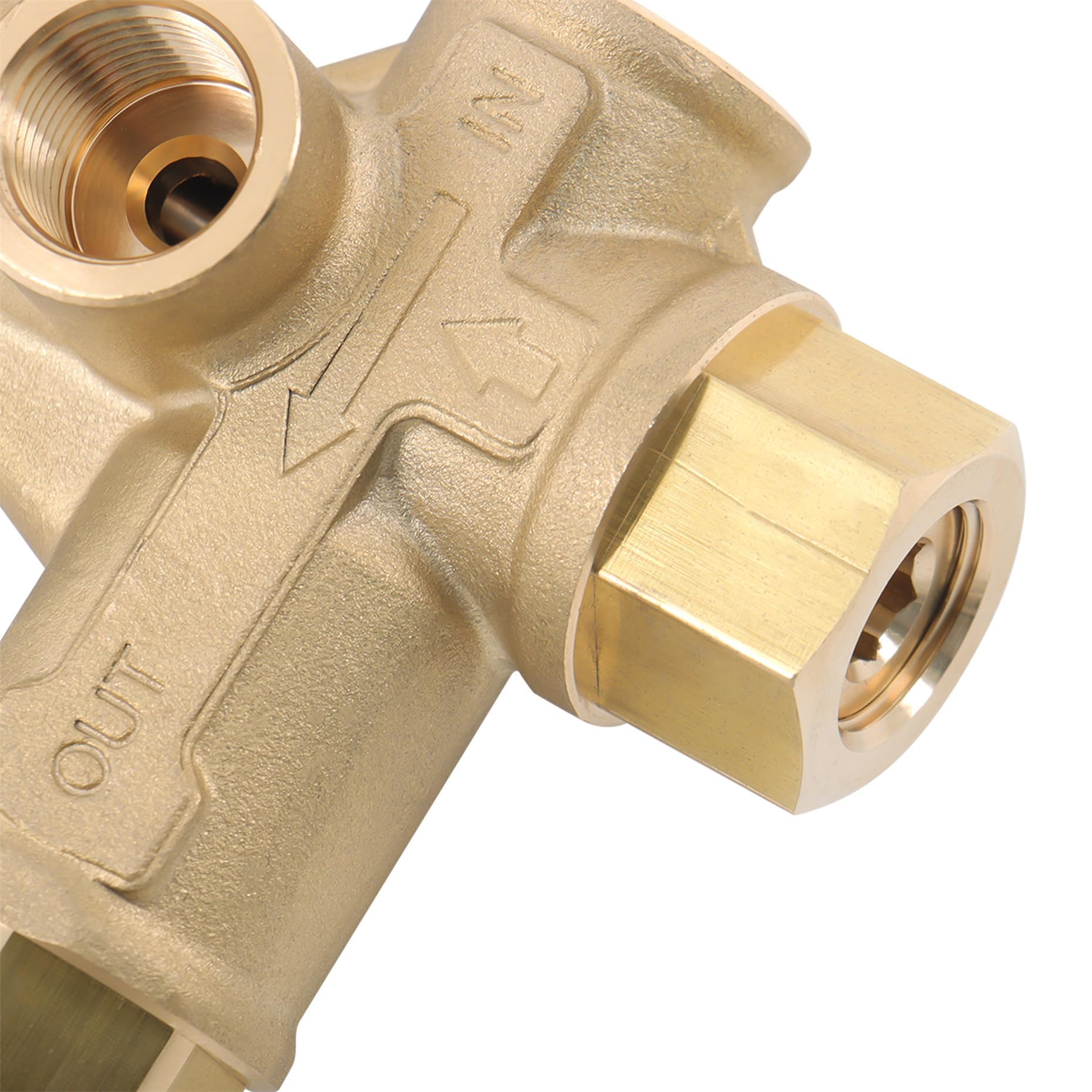 kimllier General Pump VRT3-250 8GPM 3650PSI 3/8" FNPT Valvola di scarico a pressione intrappolata adatta per l'uso con molte idropulitrici