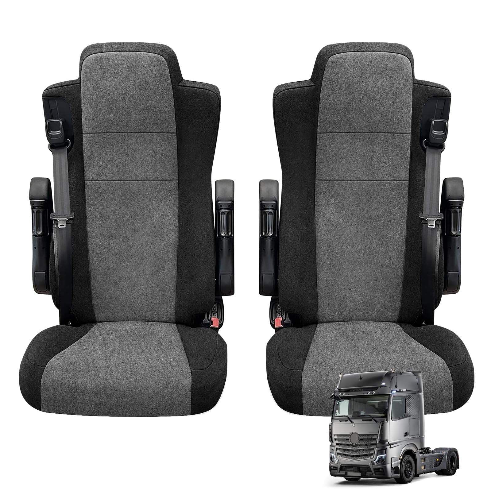 Fundas Asientos Coche para Mercedes Actros MP4 MP5, Funda Asiento Coche Delantero Funda Silla Coche Protector Asiento Coche | Fundas para asientos de coche