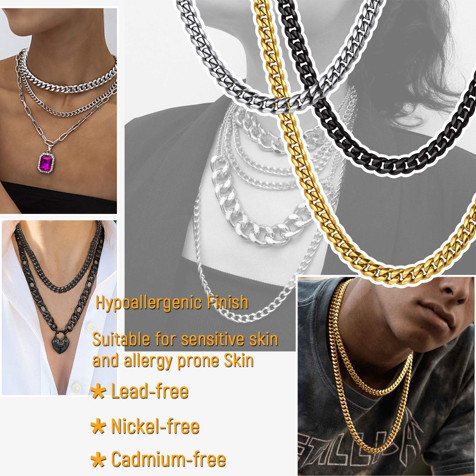 PROSTEEL Stainless Steel Cuban Chain 