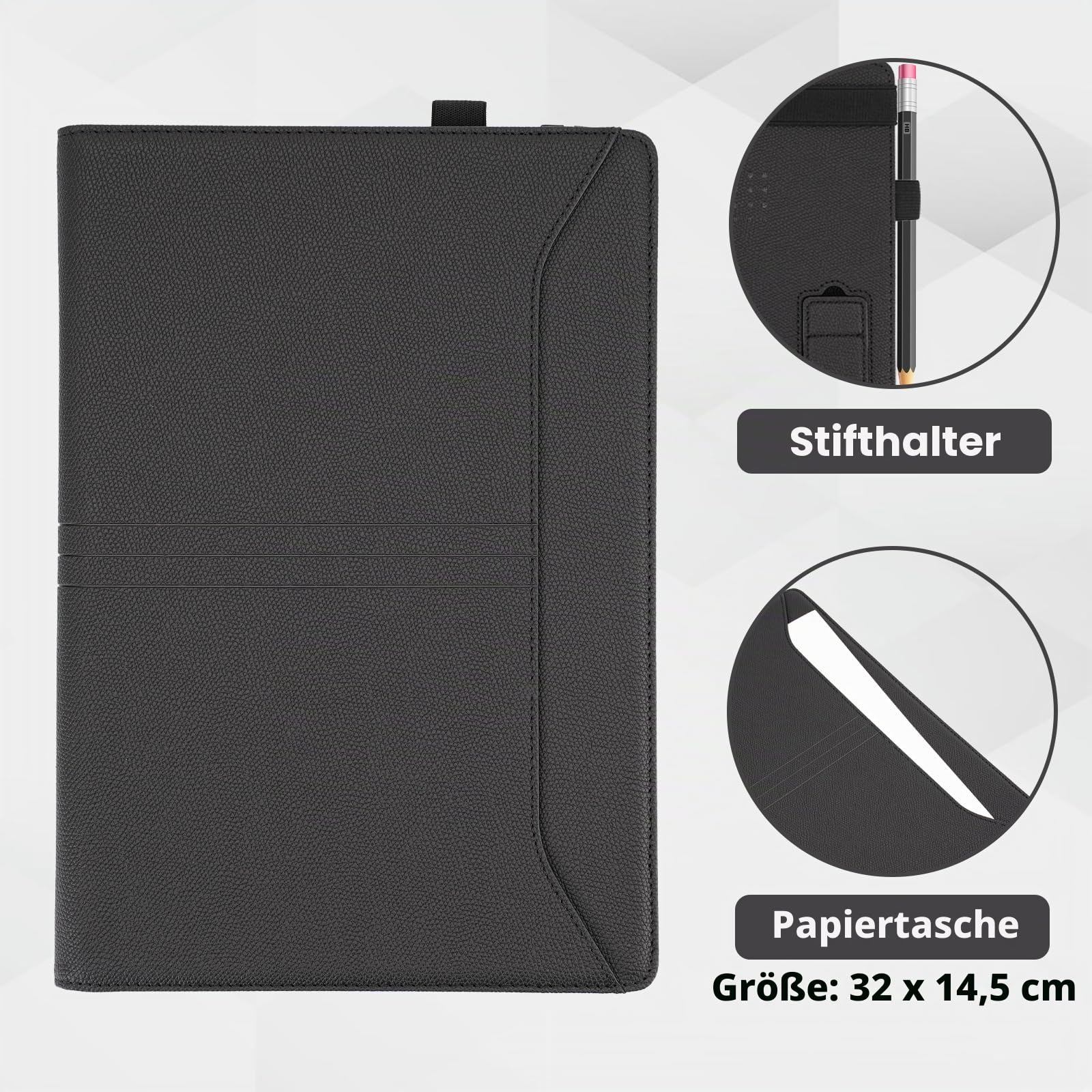TYTX Kompatibel mit MacBook Pro 14 Zoll Hülle 2025-2021 M5 M4 M3 M2 M1 A3112/3434/3185/3401 A2918/2992/2779/2442, Laptop-Hülle mit Heat-Vent und Stand Funktion und Tastaturabdeckung, Schwarz