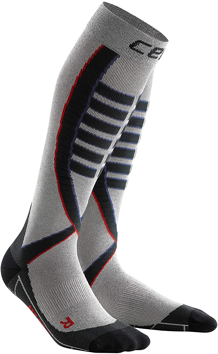 Cep Men's Samurai Obstacle Run Compression Socks Silver
