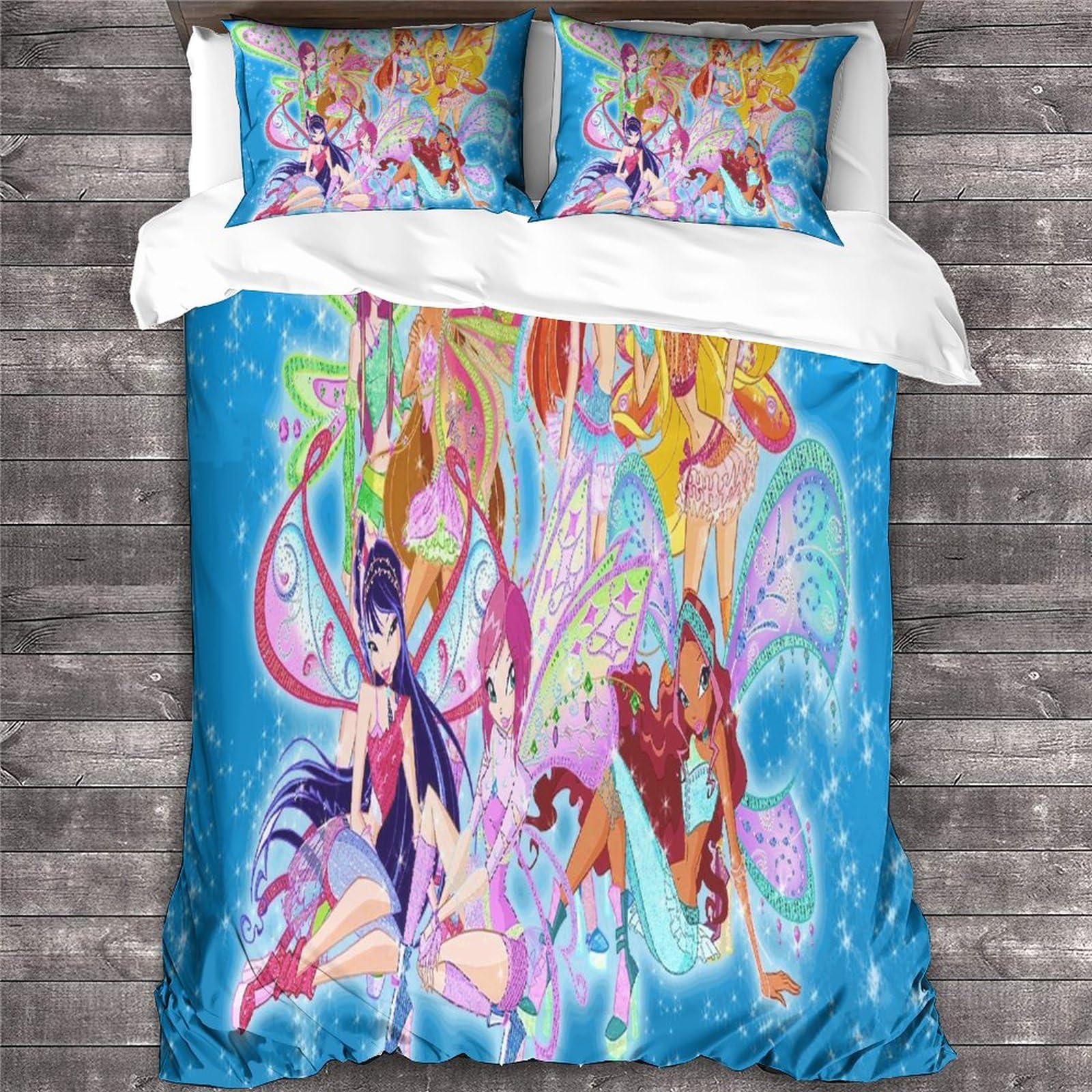 Halantex Winx Bettwäsche Set 140x200cm + 70x90cm - 100% Baumwolle