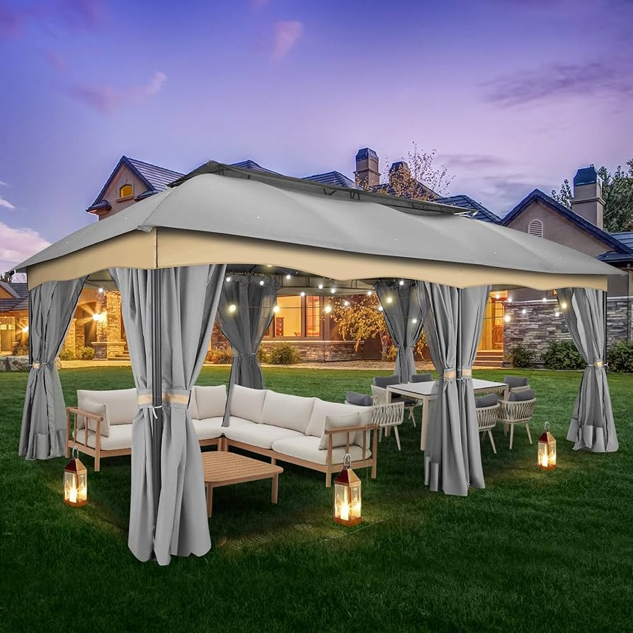 Amazon.com : HOTEEL 12x20FT Outdoor Gazebo para Patio on